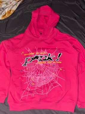 Pink sp5der hoodie